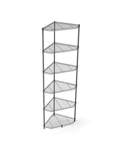 Streamdale Multi-Purpose Metal Corner Shelf (Black)