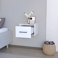 Simplie Fun Floating Nightstand Calion, Bedroom, White