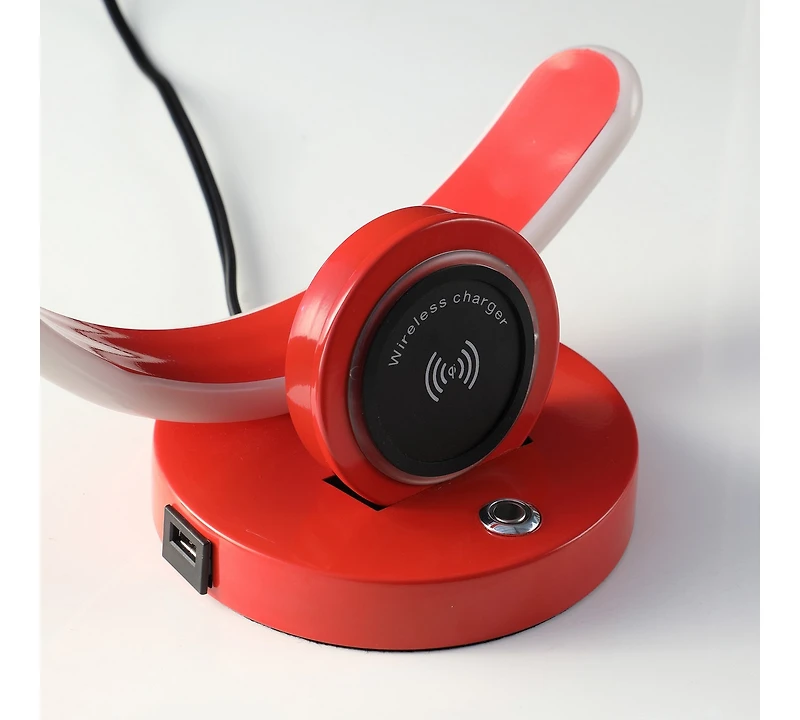 Streamdale Modern Led Table Lamp with Wireless Charging