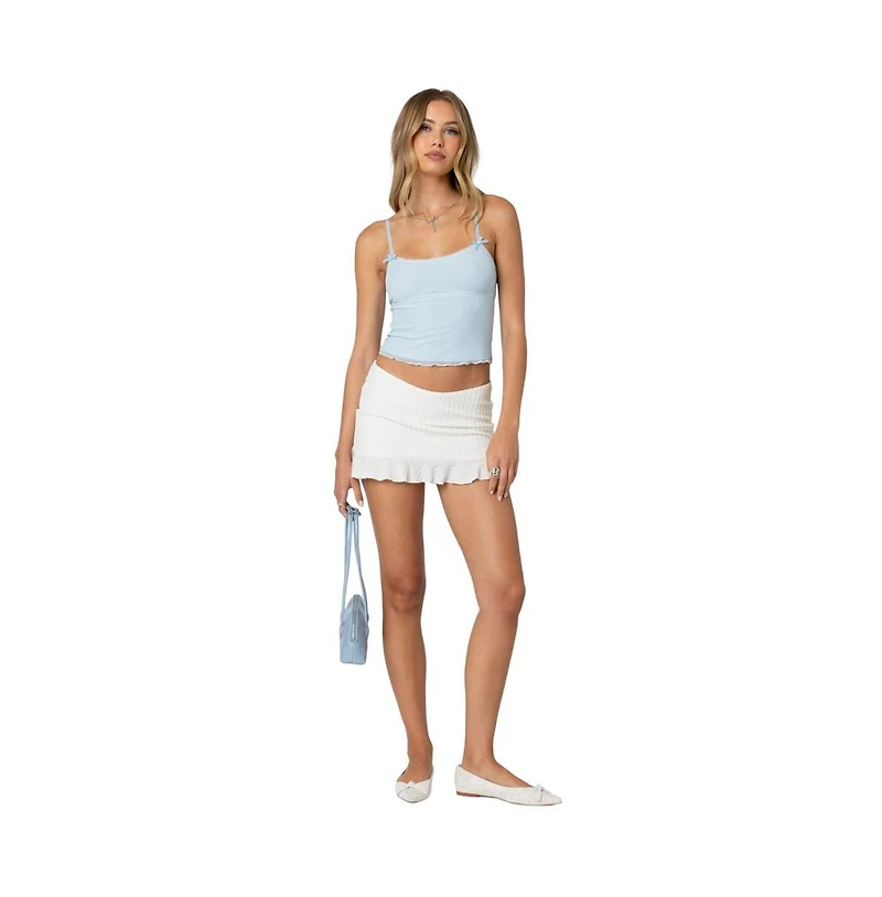 Edikted Bethany mesh tank top