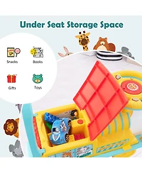 6V Electric Kids Ride On Train Motorized Toy w/ Track & 6 Wheels