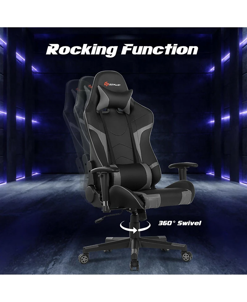 Massage Gaming Chair Reclining Swivel Racing Office Chair