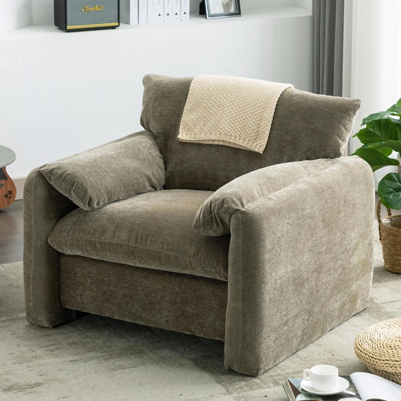 Streamdale Modern Chenille Armchair Lounge Chair