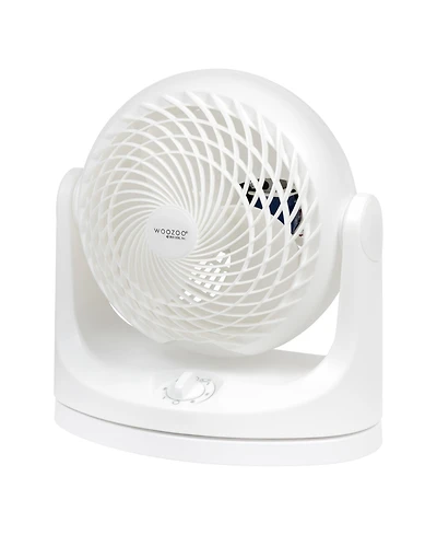 Iris Usa Woozoo Fan, Small Oscillating Desk Fan, Table Air Circulator, 3 Speeds, 52ft Max Air Distance, 12 Inches, 112° Adjustable Tilt, 30 db Lo