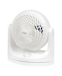 Iris Usa Woozoo Fan, Small Oscillating Desk Fan, Table Air Circulator, 3 Speeds, 52ft Max Air Distance, 12 Inches, 112° Adjustable Tilt, 30 db Lo