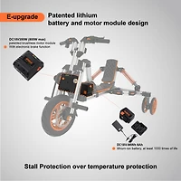Streamdale Kidrock Electric Upgrade Package For S-Kit/M-Kit/L-Kit/Go-Kart