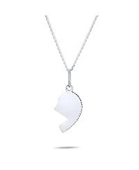 Bling Jewelry Split Heart Puzzle Pendant Necklace for Grandma & Granddaughter Sterling Silver