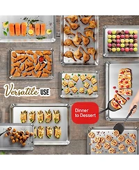 Non-stick Aluminum Baking Sheet - Large 21” x 15” - 4 Pack