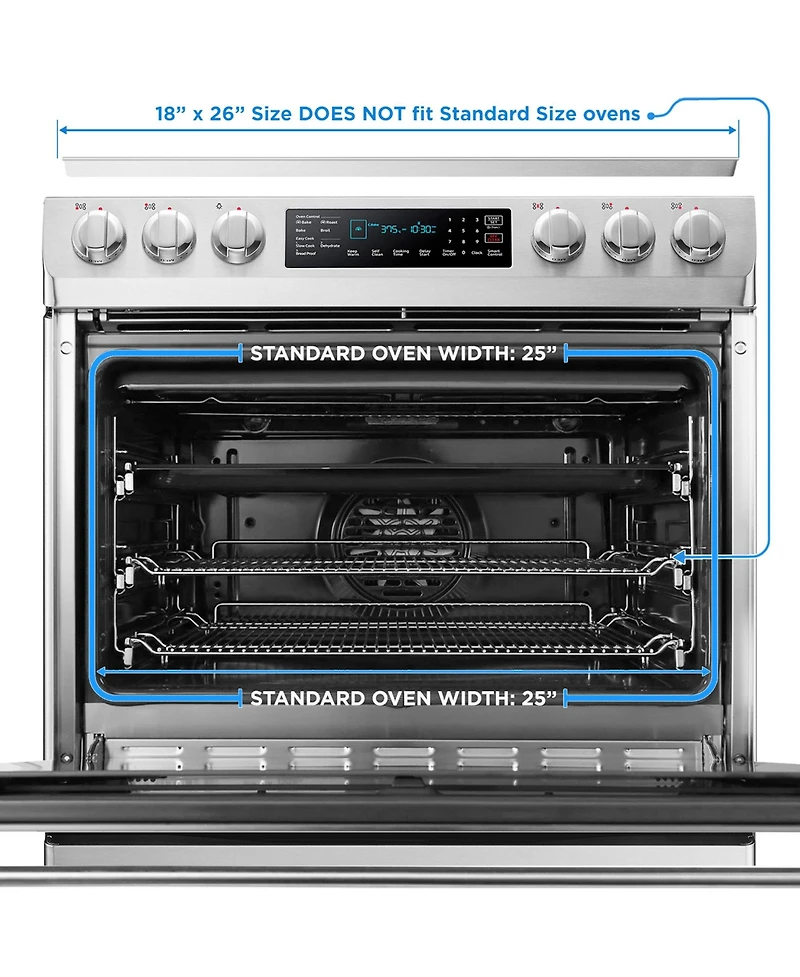 Gridmann 18" x 26" Commercial Grade Aluminum Perforated Baking Sheet Pan, Full Size Baking Tray