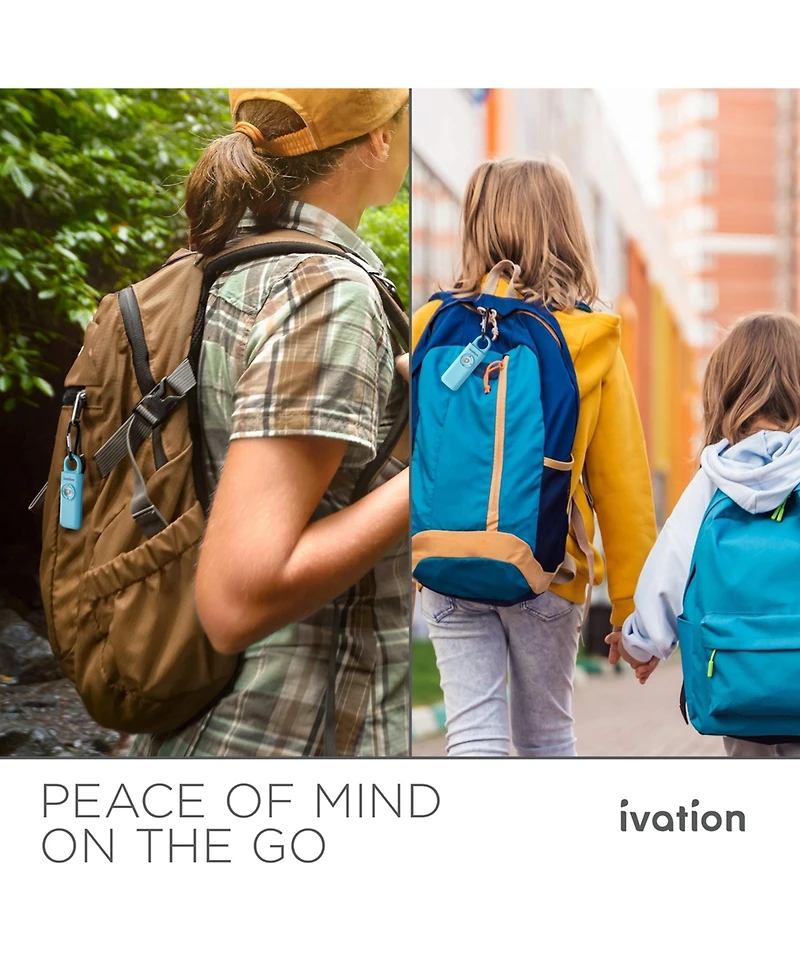Ivation Personal Sos Keychain Alarm, Rechargeable Alarm