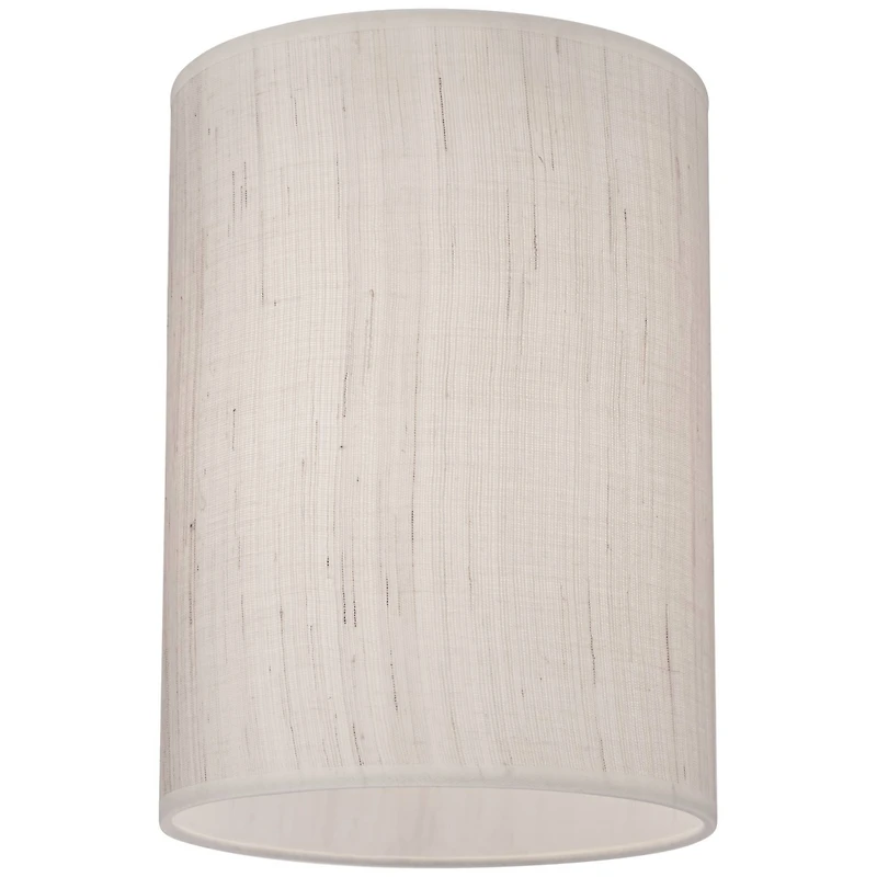 Springcrest Set of 2 Cylinder Lamp Shades Ivory White Small 8" Top x 8" Bottom x 11" High Spider Replacement Harp and Finial Fitting