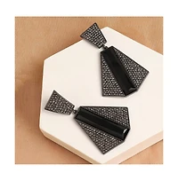 Sohi Women's Geometric Drop Earrings