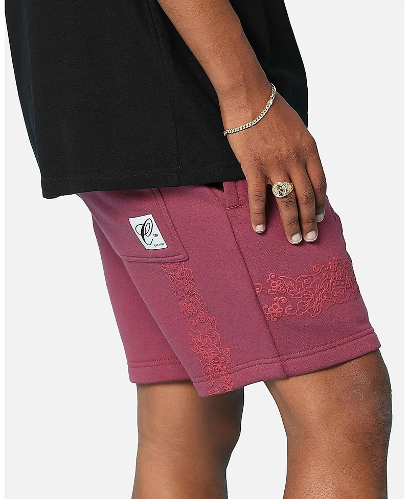 Carre Men's Botanical Sweat Shorts - XXXLarge, Red