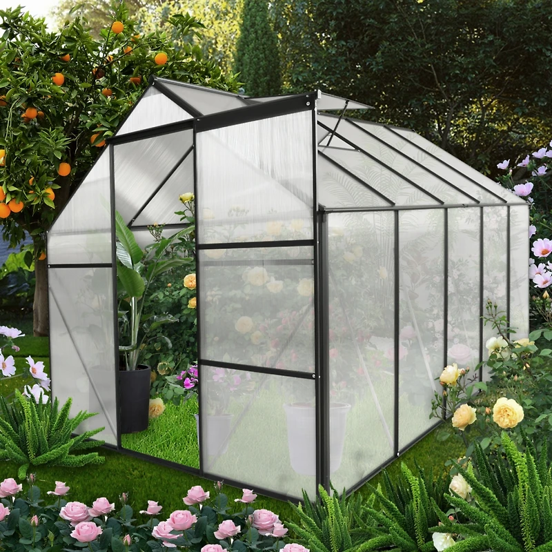 Streamdale Durable 6x10 Ft Polycarbonate Greenhouse