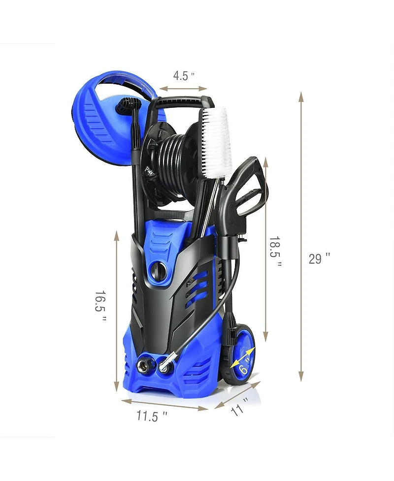 Slickblue 3000 Psi Electric High Pressure Washer With Patio Cleaner