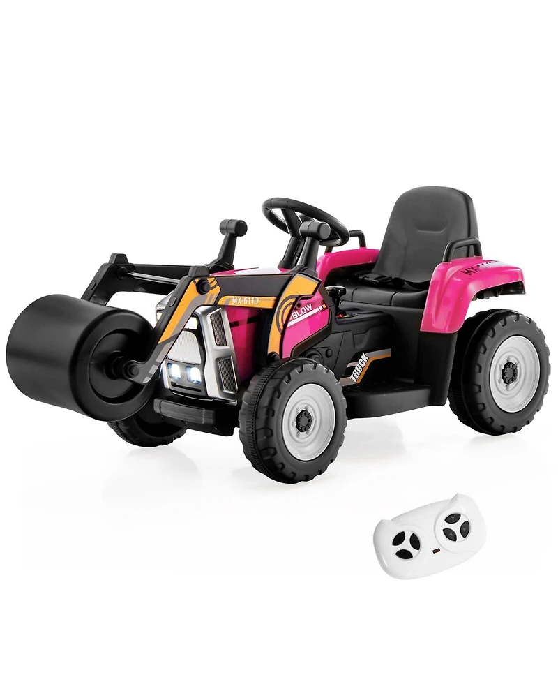Slickblue 12V Kids Ride on Road Roller with 2.4G Remote Control