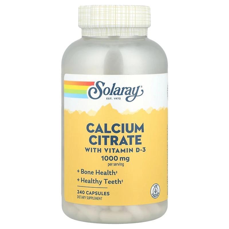 Solaray Calcium Citrate with Vitamin D-3
