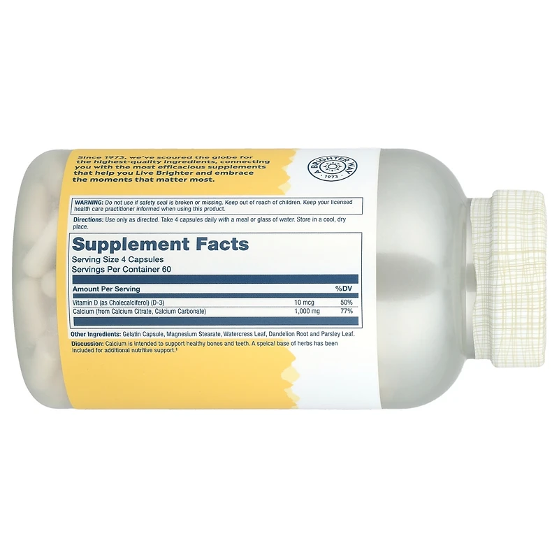 Solaray Calcium Citrate with Vitamin D-3