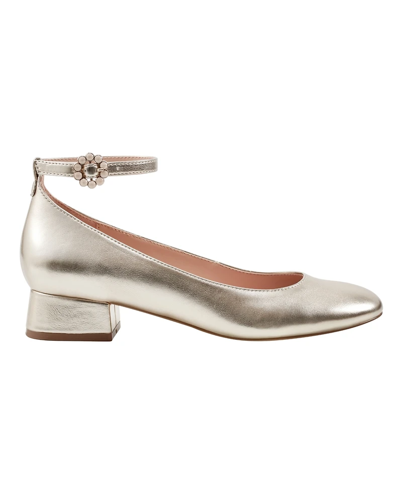 Bandolino Women's Lexy Ankle Strap Low Block Heel Pumps