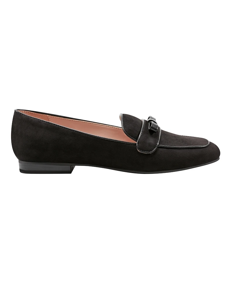 Bandolino Women's Meonna Square Toe Bow Detail Loafers