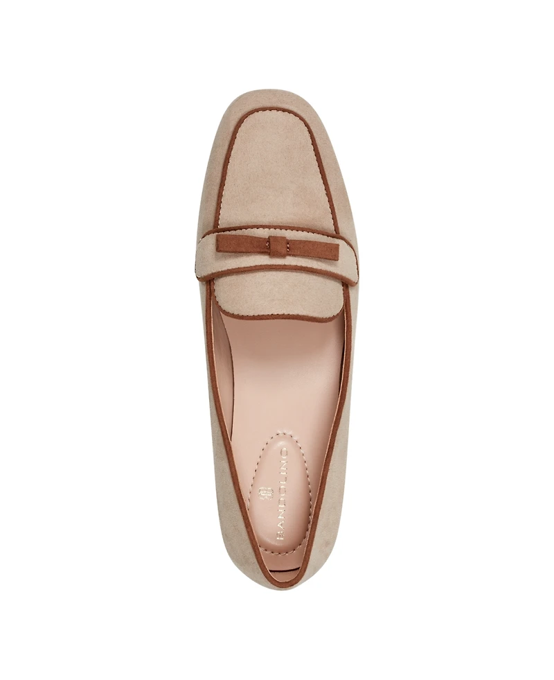 Bandolino Women's Meonna Square Toe Bow Detail Loafers