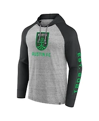 Fanatics Men's Steel Austin Fc Deflection Raglan Pullover Hoodie