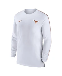 Nike Men's Texas Longhorns 2024 Sideline Coach Uv Performance Long Sleeve T-Shirt