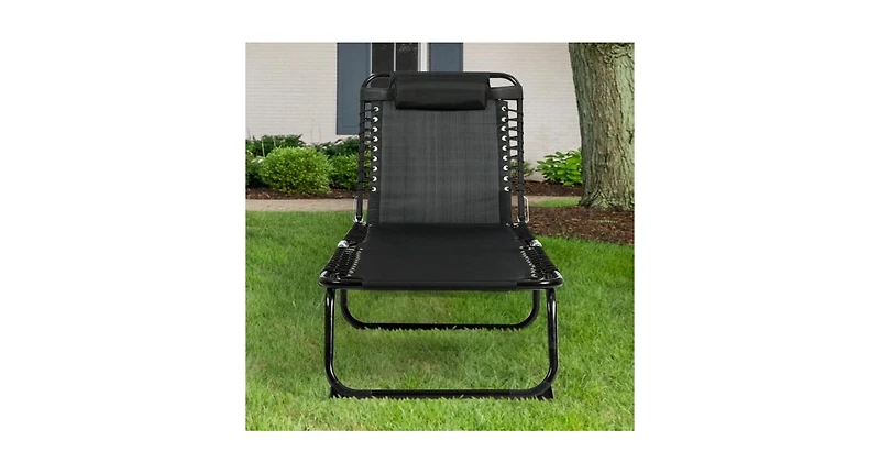 Slickblue Foldable Camping Patio Chaise Lounge Chair