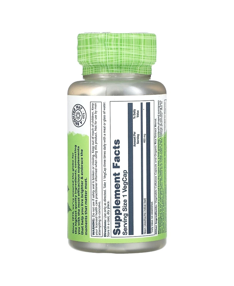 Solaray True Herbs Neem 460 mg