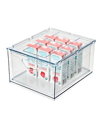 iDesign Stackable Storage Drawer for Pantry, Clear, Made in Usa
