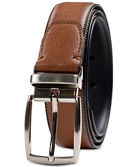 Club Room Men's Reversible Pebble Belt, Created for Macy's