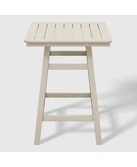 WestinTrends 5-Piece Hdpe Outdoor Patio Dining Bar Bistro Table Set with Counter High Stools