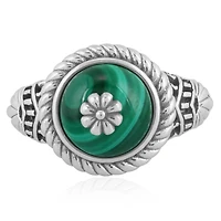 American West Jewelry Southwestern Wildflower Ring-Crafted from Sterling Silver and Genuine Gemstones, Sizes 5-10
