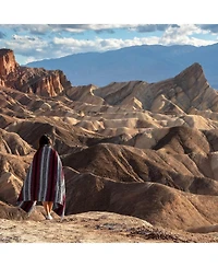 Authentic Large Handwoven Mexican Blanket - Durable Serape