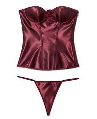 Adore Me Women's Laurin Corset & G-String Set