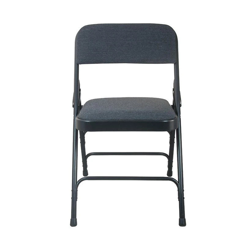 Emma+Oliver Padded Metal Folding Chair - Fabric Seat