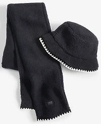Ugg Fluff & Satin Reversible Scalloped Edge Bucket Hat