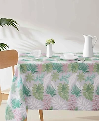 Izod Cove Palm Water-Resistant Indoor and Outdoor Tablecloth, 60" x 120" Rectangle