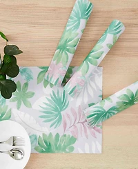 Izod Cover Palm Water-Resistant Indoor and Outdoor Placemats, Set of 4, 13" x 19"