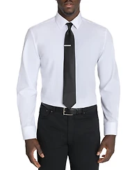 Calabrum Men's Classic Extra-Long Solid Black Tie