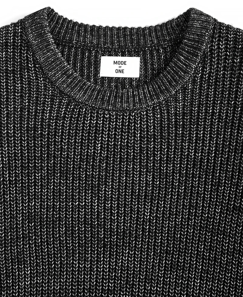 Mode of One Men's Long-Sleeve Relaxed Crewneck Sweater, Created for Macy's