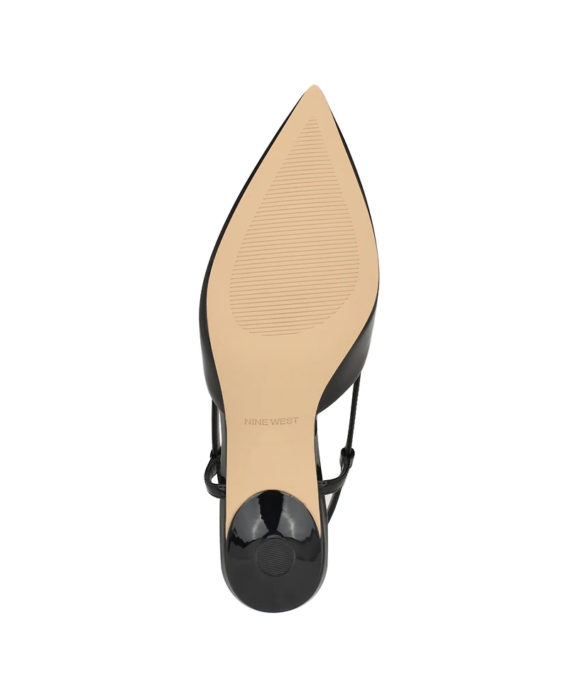 Nine West Women's Rhonda Kitten Heel Slingback Pumps