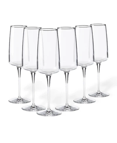 Costa Nova Champagne Flutes, Set of 6