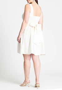 Eloquii Women's Plus Bow Back Mini Dress