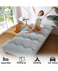 Caromio Futon Mattress Twin Size, Floor Pad Portable Dorm Sleeping Pad, 39"x 80"