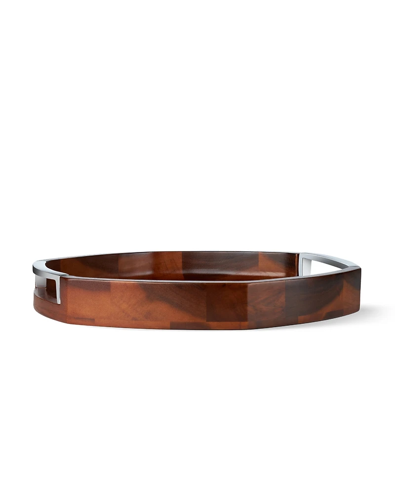 Nambe Rivet Handled Tray