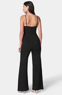 Bebe Women's Embellished Corset Jumpsuit