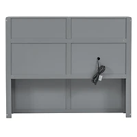 Streamdale Queen Hydraulic Bed w/ Led & Storage
