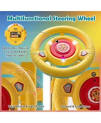 Sugift 6V Electric Kids Ride On Car Toy Train with 16 Pieces Tracks