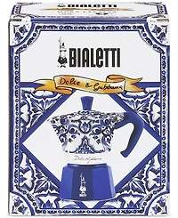 Bialetti Blue Meditteraneo Dolce & Gabbana 3-Cup Moka Stovetop Coffee Maker